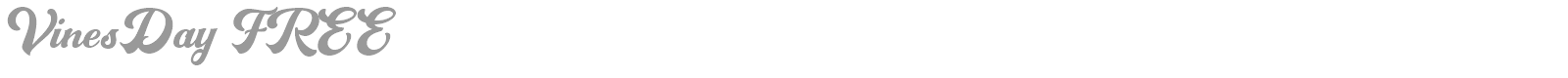 Vines Day font preview